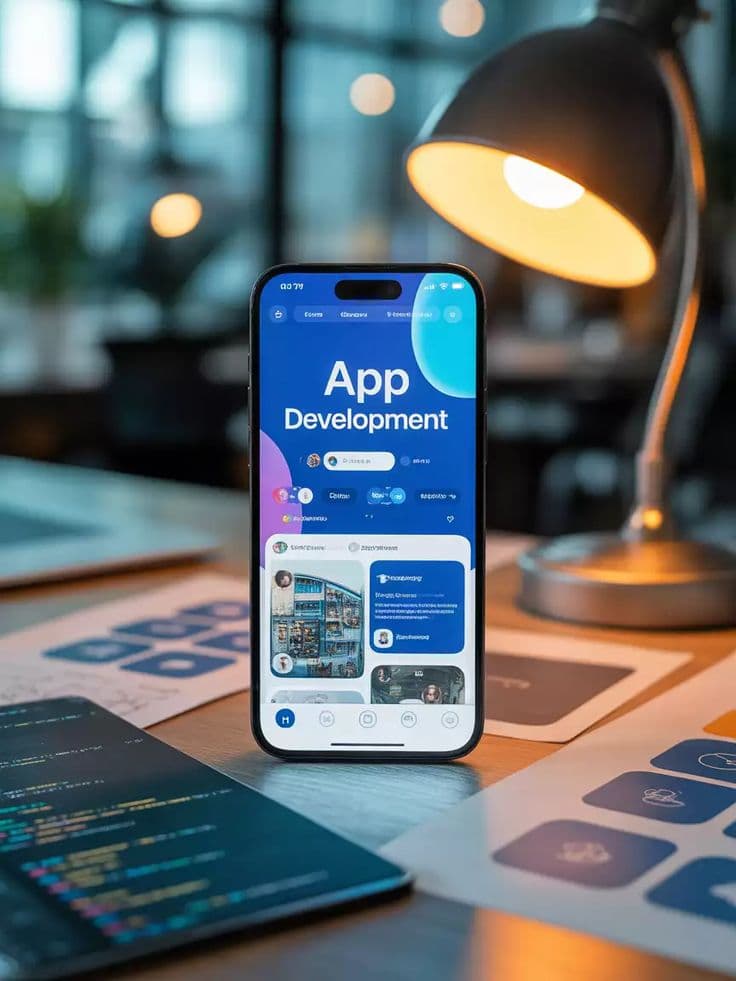 Cross-platform mobile application running on iOS and Android smartphones